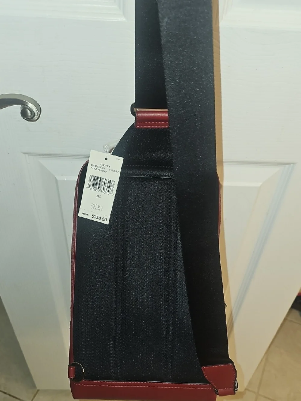 Michael Kors Men’s Red MK Signature Belt Bag - Picture 15 of 16